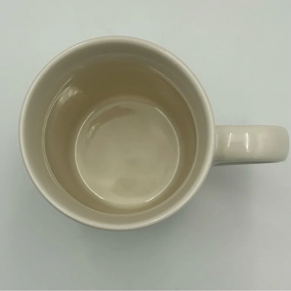 STARBUCKS 2021‎ Coffee Mug Cup Tea 10 Ounce Cream Green Gray Striped